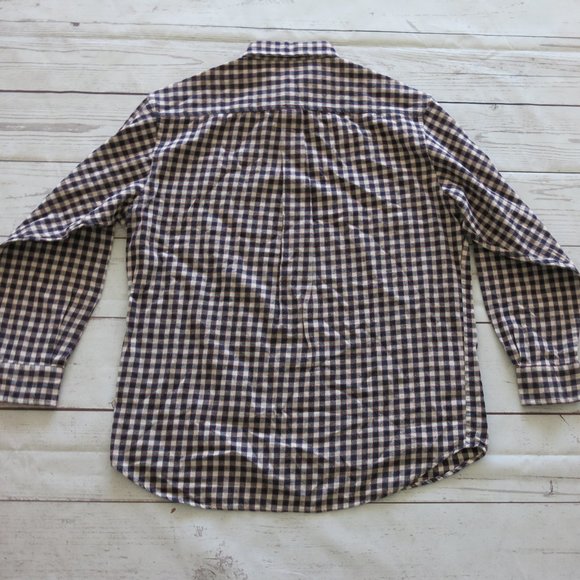 J. Crew Multi Color Plaids Checks Button Down Long Sleeve Flannel Shirt - Size M - Picture 4 of 6